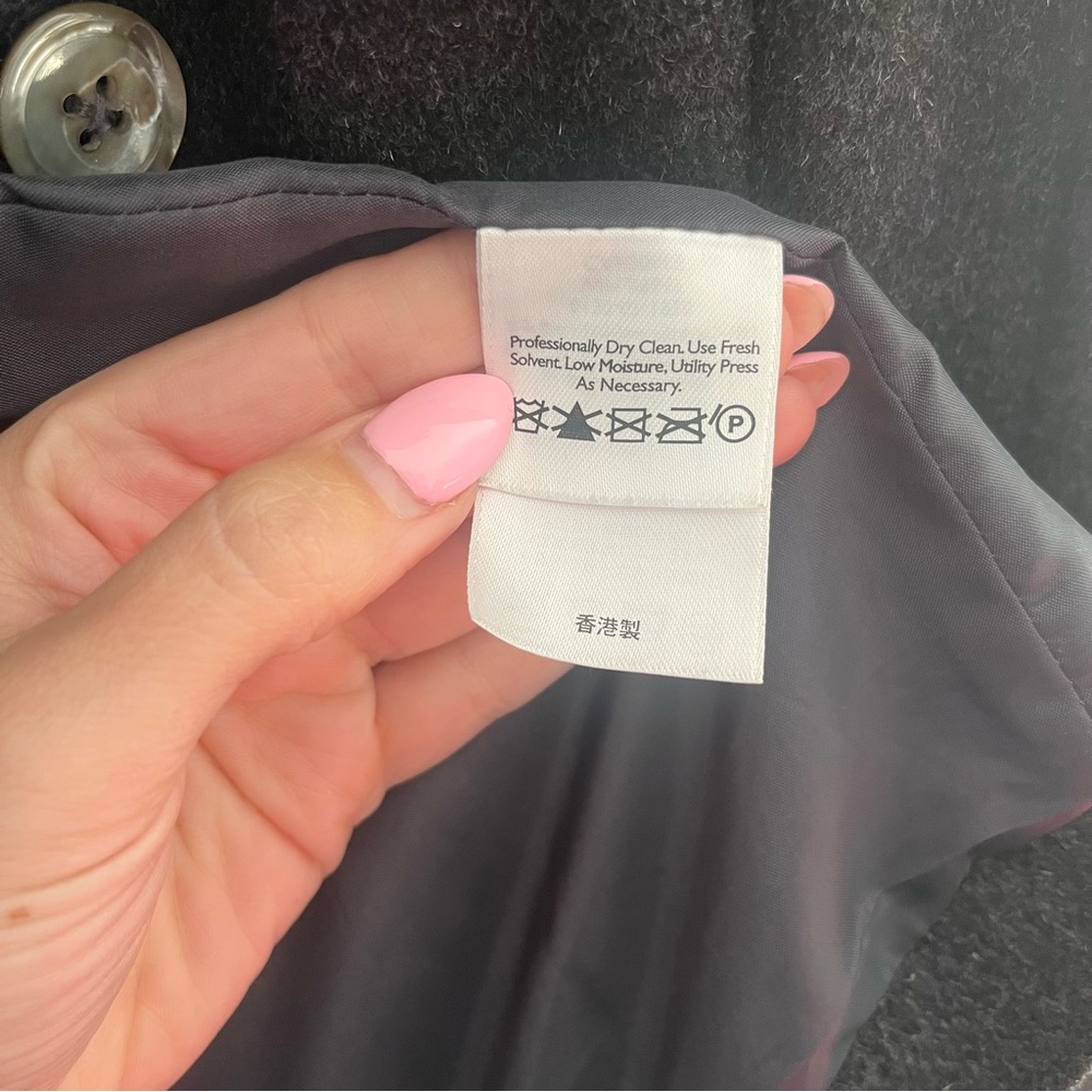 Eddie Bauer Wool & Rabbit Hair Women’s Gray Blazer Size Petite Small - Picture 9 of 13